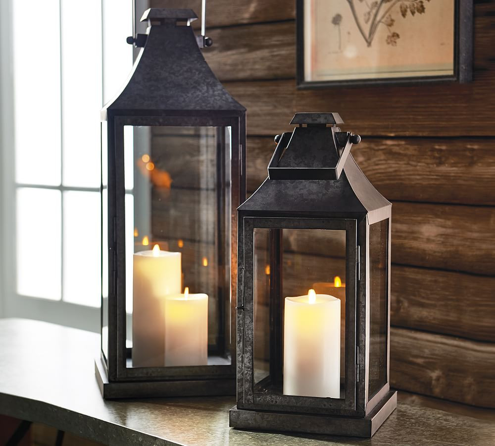 Gale Metal Outdoor Lantern | Pottery Barn (US)
