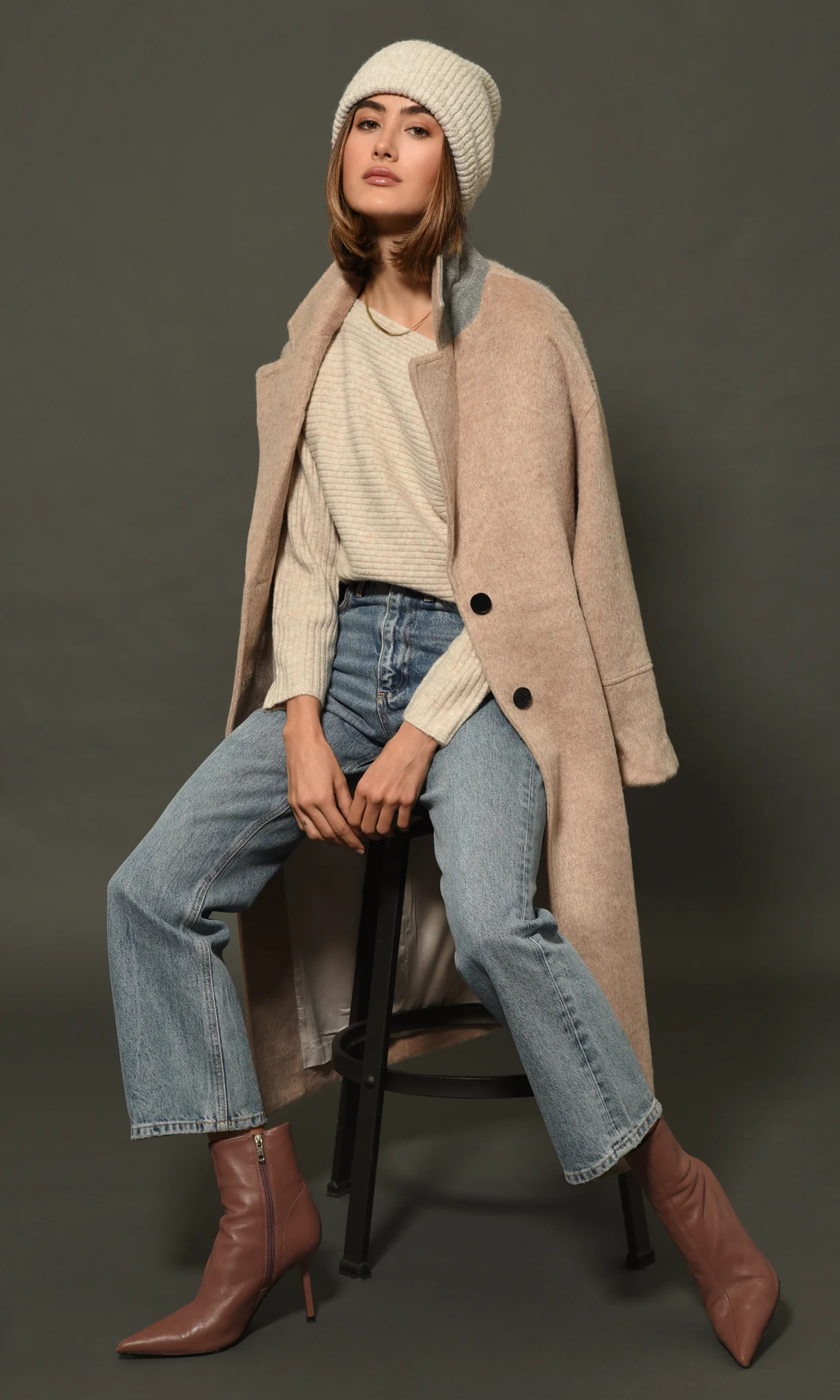 Bryce Oversized Long Coat | Greylin Collection | Greylin Collection | Women's Luxury Fashion Clothing 