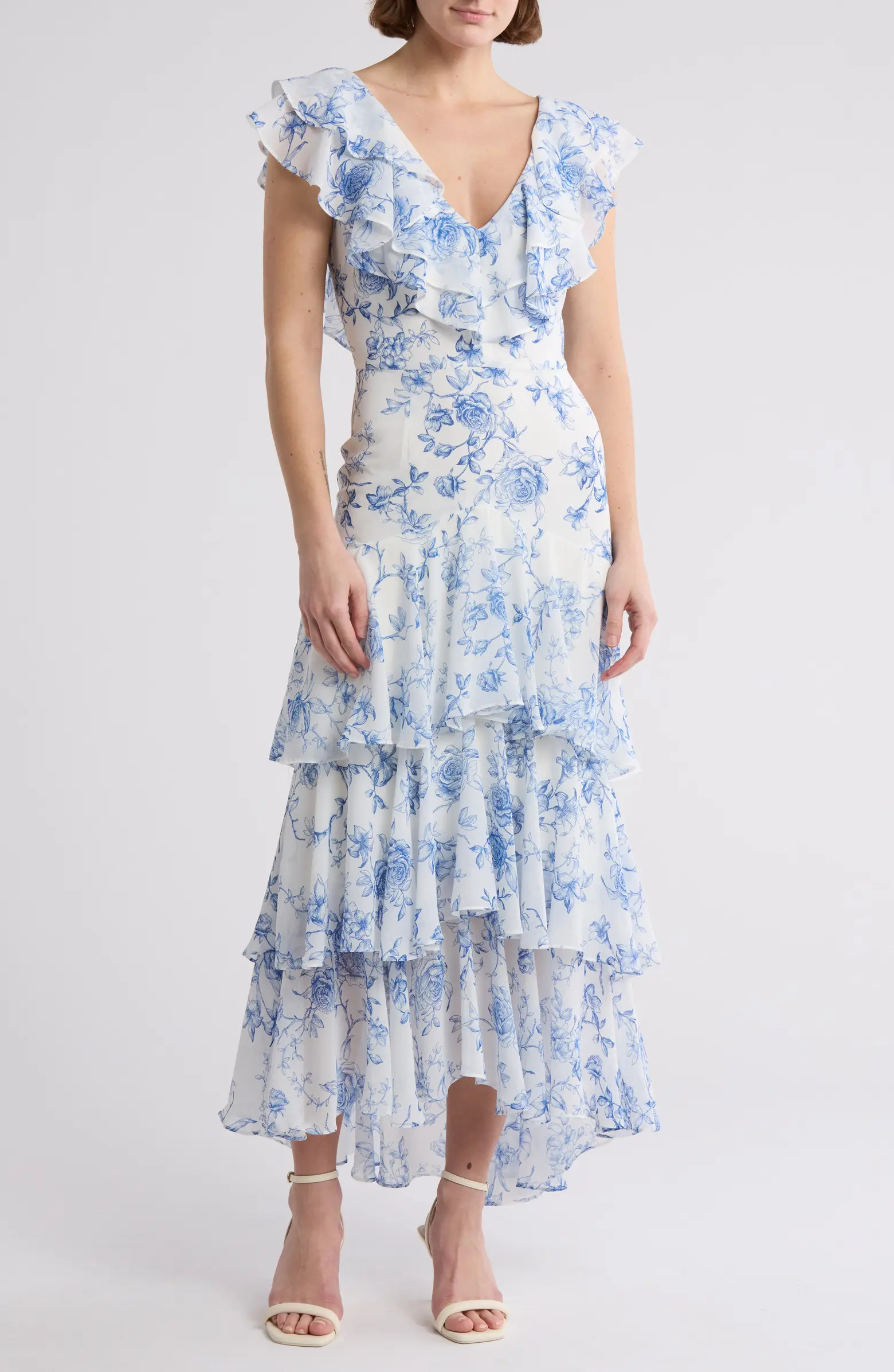 Floral Ruffle Tiered Dress | Nordstrom Rack