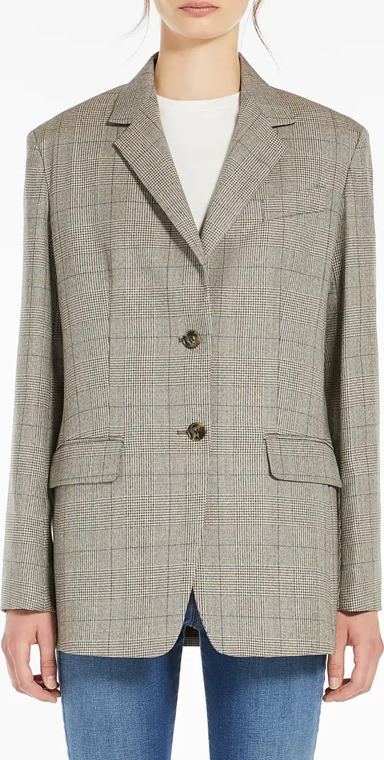 Weekend Max Mara Burgos Plaid Wool Blazer | Nordstrom | Nordstrom
