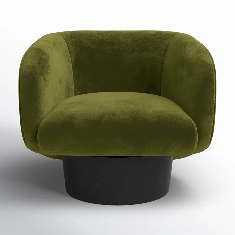 Delmore Upholstered Swivel Barrel Chair | Joss & Main