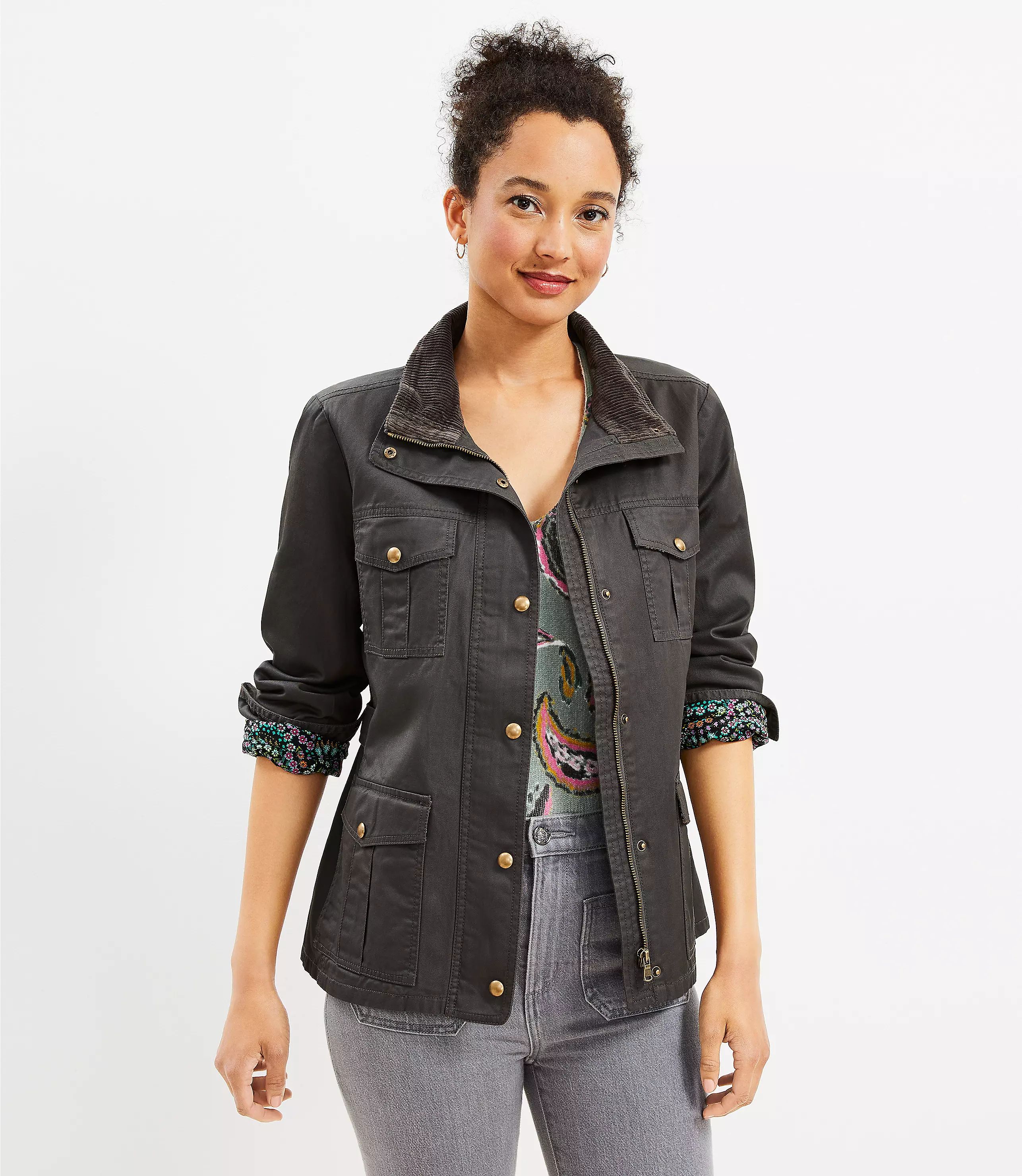 Coated Field Jacket | LOFT