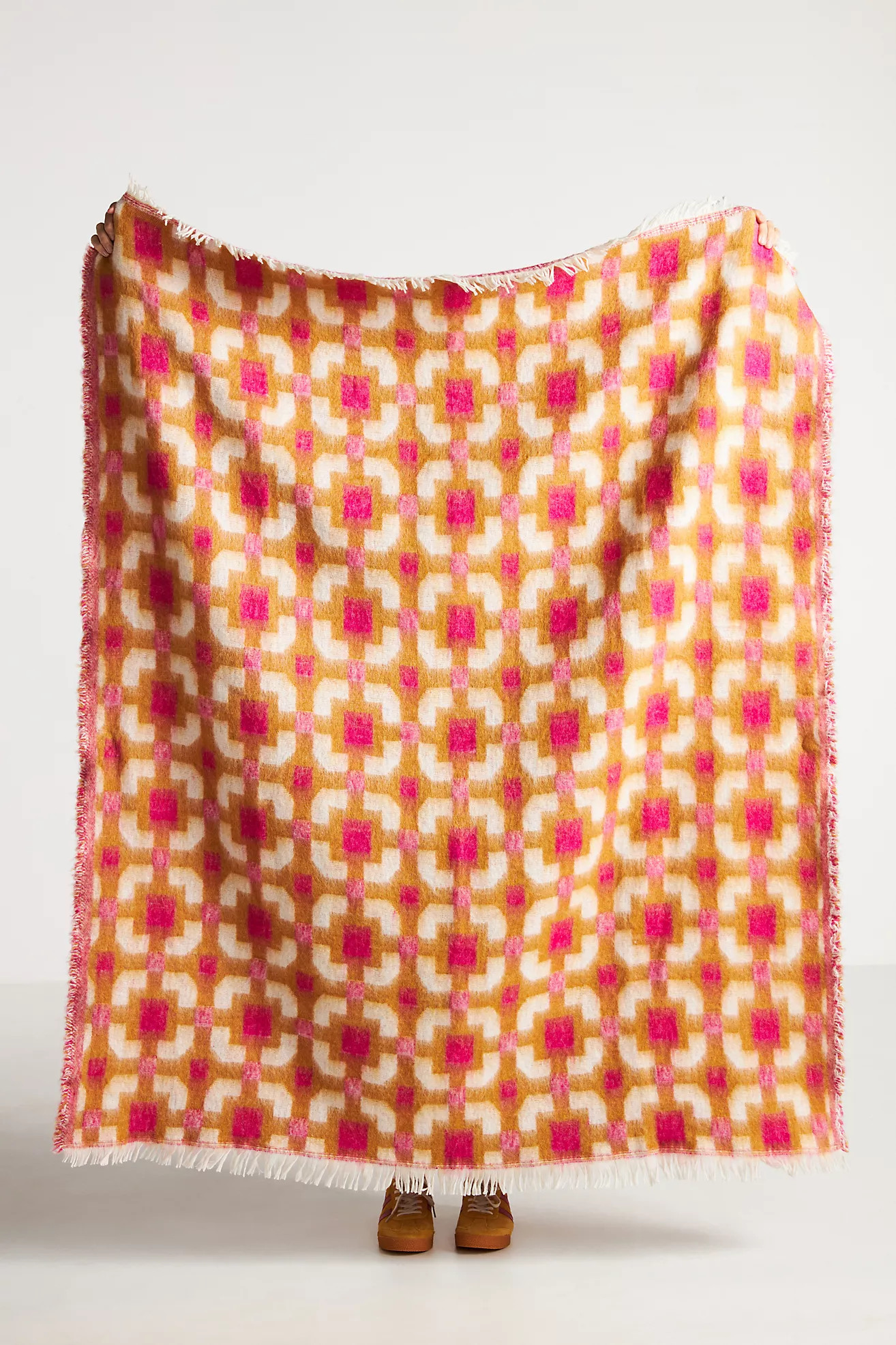 Brushed Wool Throw Blanket | Anthropologie (US)