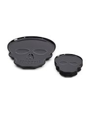 Set Of 4 Melamine Skull Salad Plates With Matching Platter | TJ Maxx