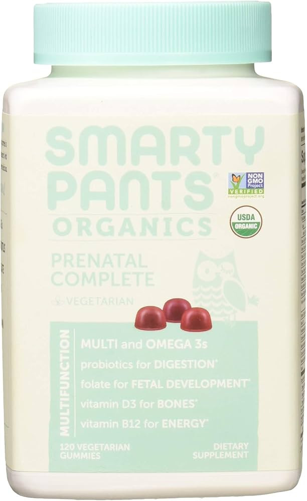 SMARTYPANTS Organic Complete Prenatal Gummies, 120 CT | Amazon (US)
