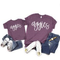 Aggiestexas A&m Shirt, Game Day Crew Neck Aggie, Aggie Day Shirts For The Family, Texas Aggies Football | Etsy (US)