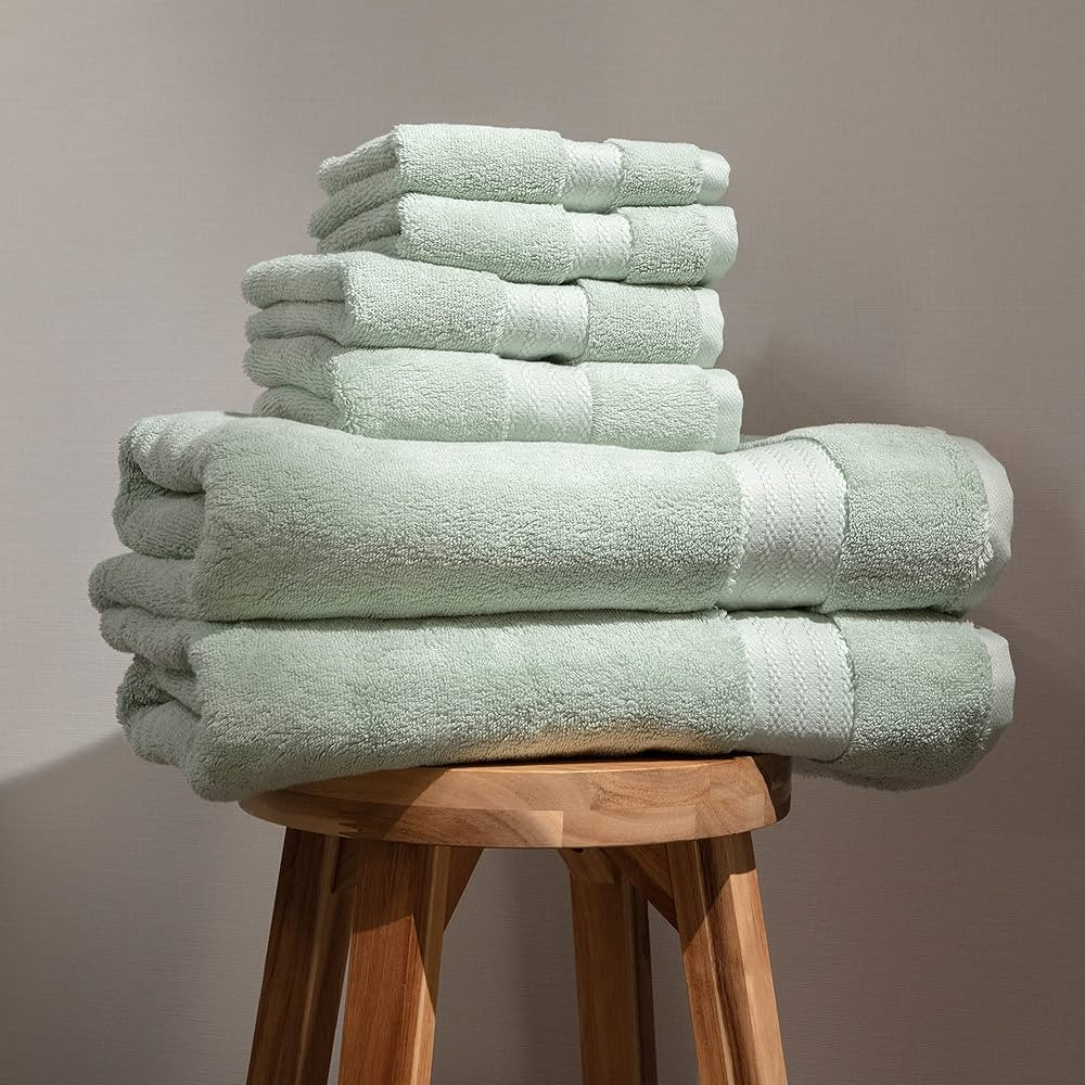 100% Organic Cotton Bath Towel Set | Bathroom Luxury Towel Set of 6 | GOTS Certified | Hotel Prem... | Amazon (US)