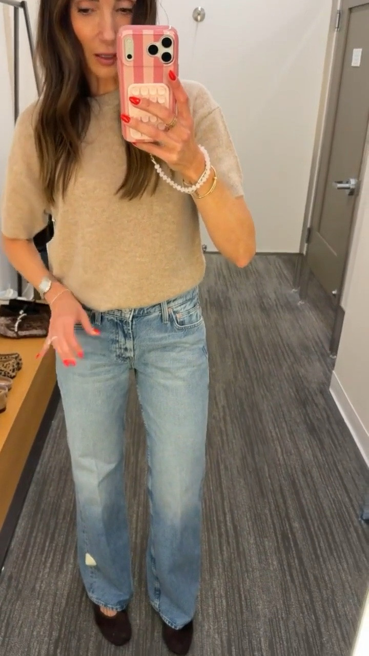 Nordstrom Anniversary Sale, nsale, Size 25 mother jeans, cashmete sweater size XS, Mesh Nordstrom flats, true to size

#LTKOver40
