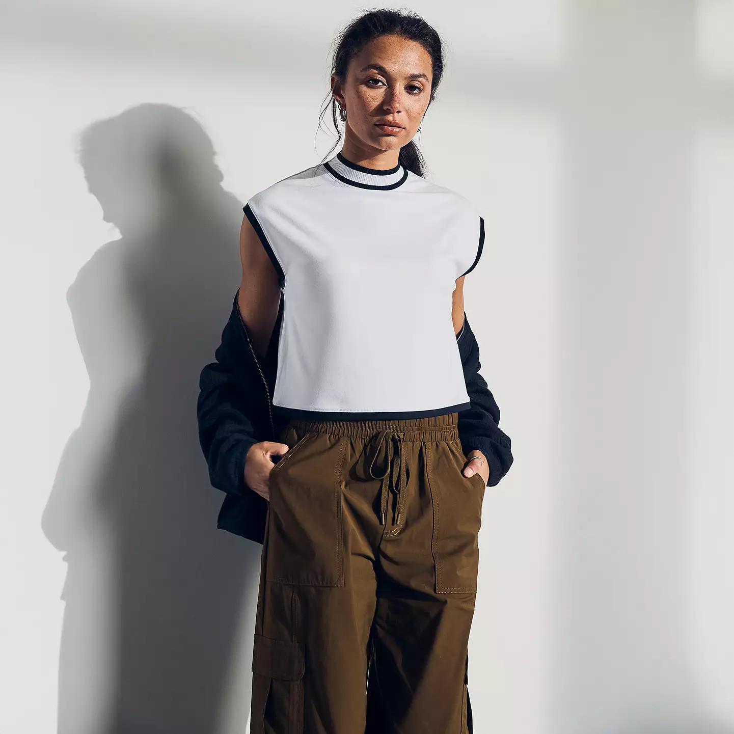 CALIA Women's Ribbed Cropped Mock Neck Tank | DICK'S Sporting Goods