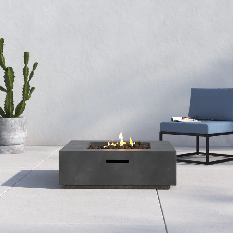 Aly Fiber Reinforced Concrete Propane/Natural Gas Fire pit table | Wayfair North America