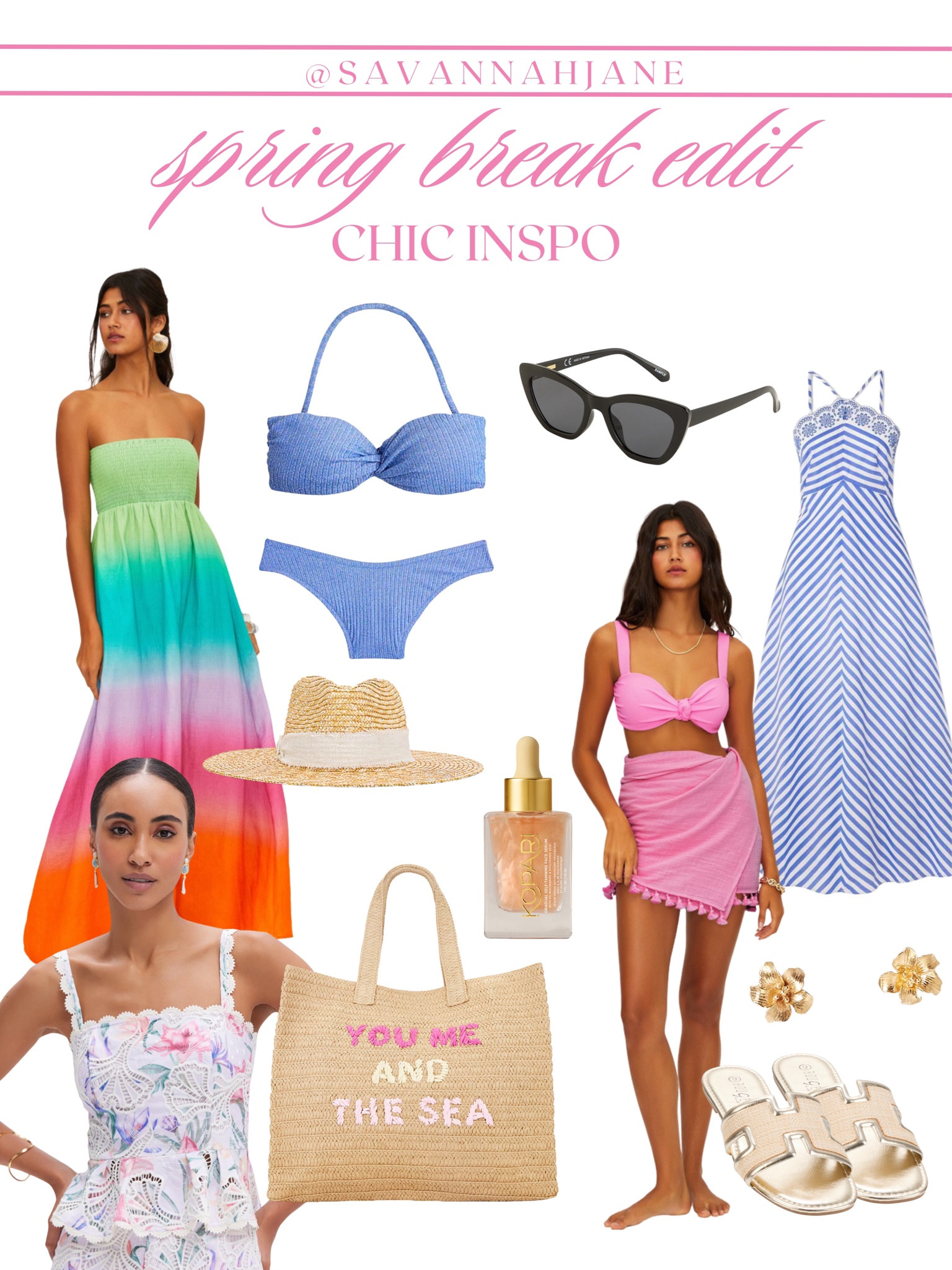 Spring break inspo! Chic spring break outfit | chic vacation dress | tropical style | tropical outfit inspo | tropical vacation | tropical vacation outfits | Caribbean outfit inspo | Hawaii outfit inspo | Cabo outfit inspo | spring break style | vacation style | chic vacation style | preppy vacation style 

#LTKU #LTKSeasonal #LTKTravel