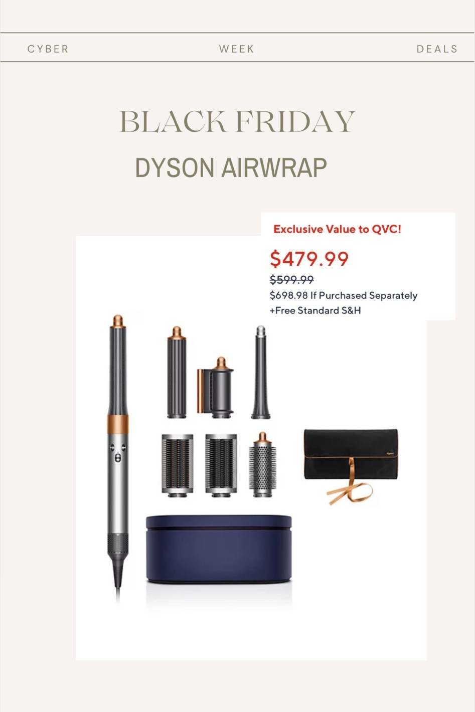 Dyson airwrap on major sale for Black Friday! 

#LTKHoliday #LTKCyberWeek #LTKGiftGuide