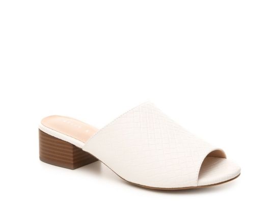 Women's Amour Sandal -White Embossed Faux Leather | DSW