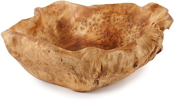 Wooden Bowl Handmade Storage Natural Root Wood Crafts Bowl Fruit Salad Serving Bowls | Amazon (US)