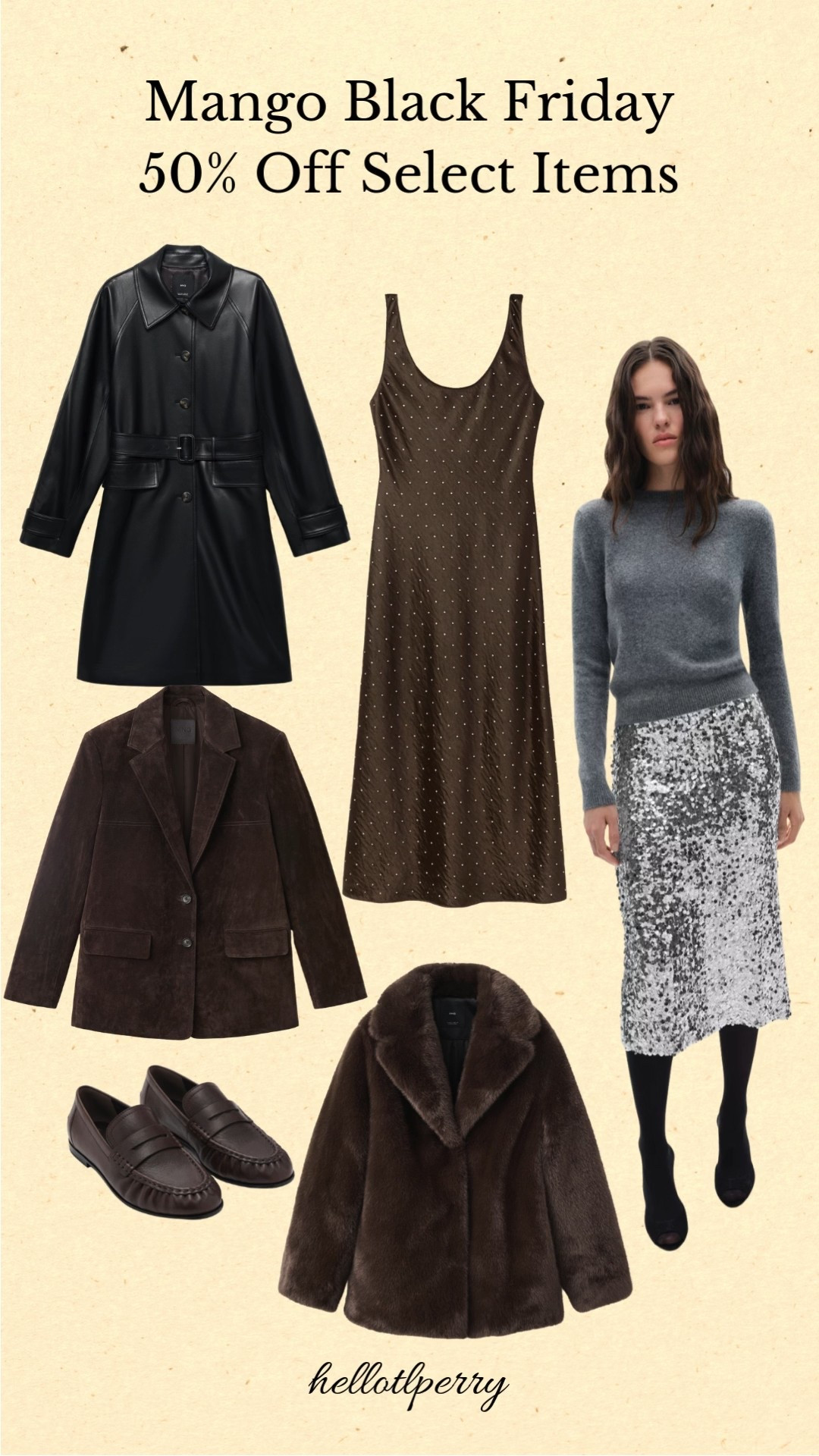 50% off select Mango coats, sweaters, dresses, faux fur jackets, blazers, and holiday outfits.
Rounding up the best Mango deals for fall outfits, winter staples, and holiday party looks.
Shop Mango Black Friday finds: outerwear, sequins, knits, loafers & more wardrobe essentials.
#MangoBlackFriday #MangoSale #BlackFridayDeals #BlackFridayFashion #LTKSaleAlert #LTKFinds #LTKHoliday #FallFashion #WinterFashion #HolidayStyle #CapsuleWardrobe #ChicStyle”

#LTKSaleAlert #LTKCyberWeek #LTKGiftGuide