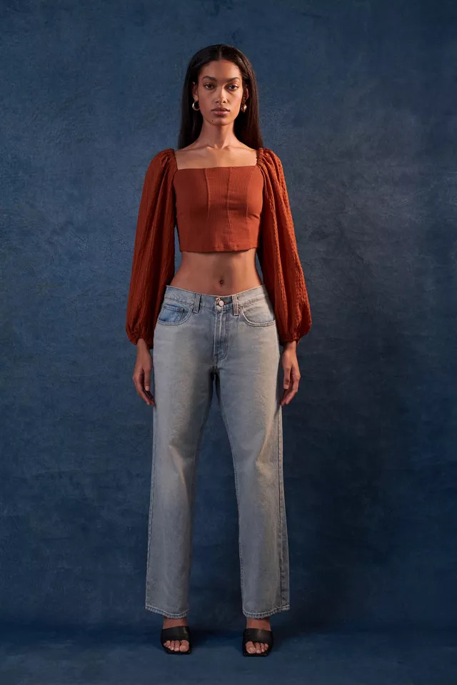 BDG Low-Rise Cowgirl Jean - Light Blue | Urban Outfitters (US and RoW)