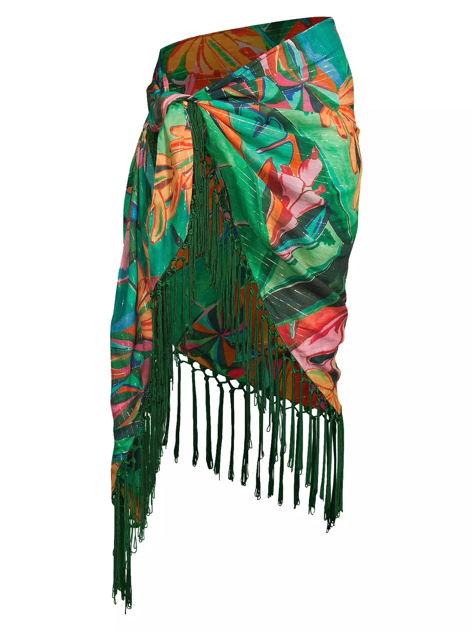 Banana Foliage Fringe Sarong | Saks Fifth Avenue
