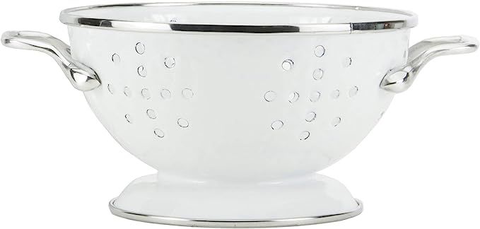 Golden Rabbit Enamelware - Solid White Pattern - 1qt Petite Colander | Amazon (US)