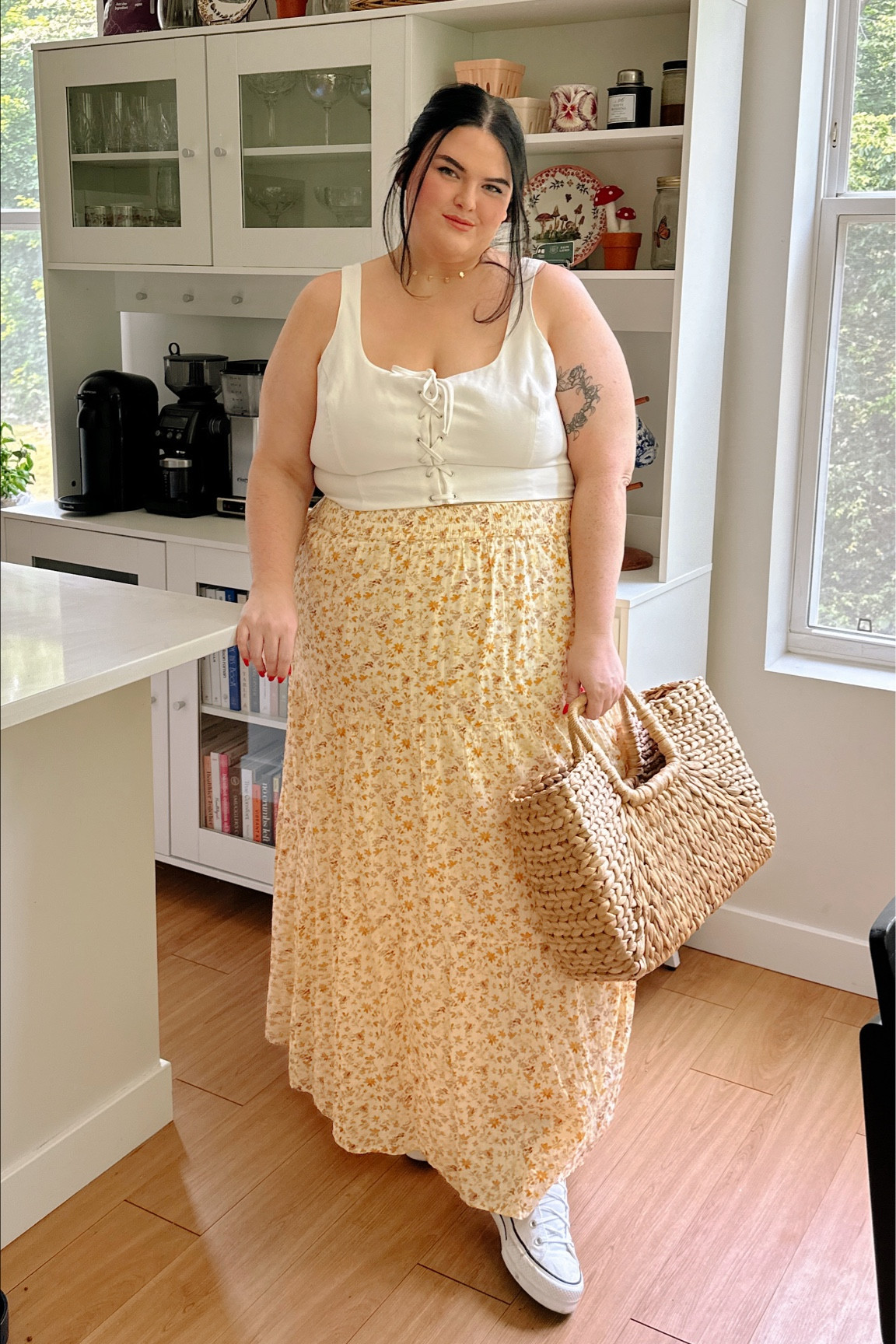 Plus size summer outfit , plus size , maxi skirt , corset top , corset , plus size corset , target finds , cottagecore , plus size cottagecore   Vintage 

#LTKunder50 #LTKstyletip #LTKcurves