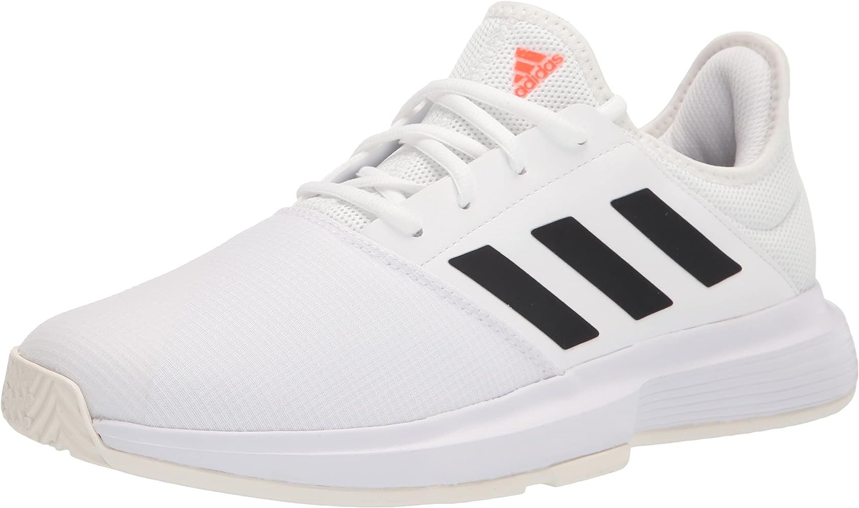 Amazon.com | adidas Women's Gamecourt Tennis Shoe, White/Black/Solar Red, 9 | Tennis & Racquet Sp... | Amazon (US)