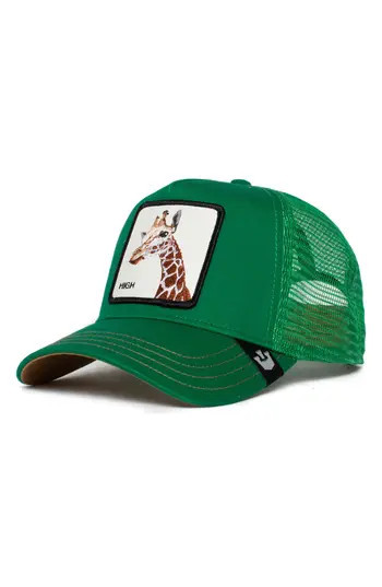 Goorin Bros. The Giraffe Embroidered Patch Trucker Hat in Green at Nordstrom Rack | Nordstrom Rack
