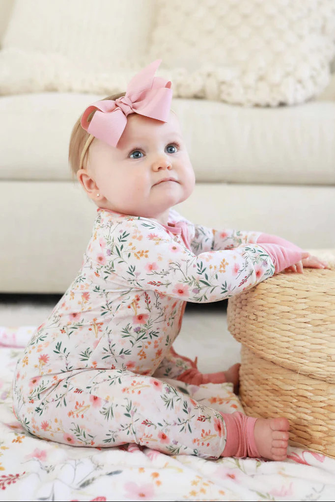 Winnie's Wildflowers Convertible Zip Romper | Caden Lane