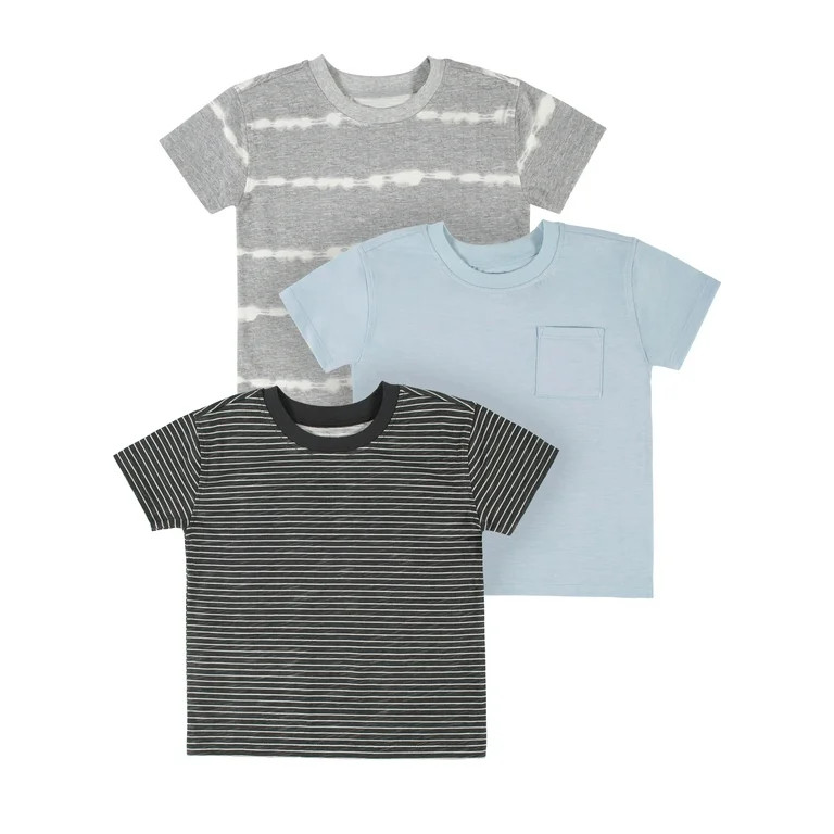 Modern Moments by Gerber Baby and Toddler Boy Short-Sleeve T-Shirts, 3-Pack, Sizes 12M-5T | Walmart (US)