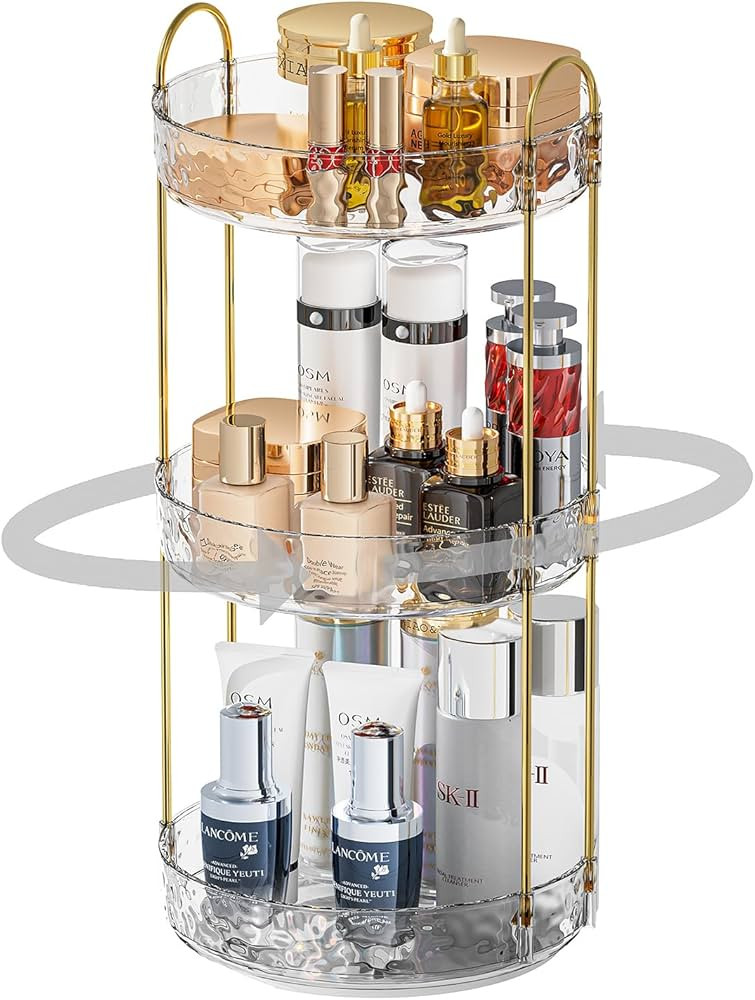 Makeup Organizer, Spinning Makeup Organizer Countertop, Bathroom Organizer and Storage, Perfume O... | Amazon (US)