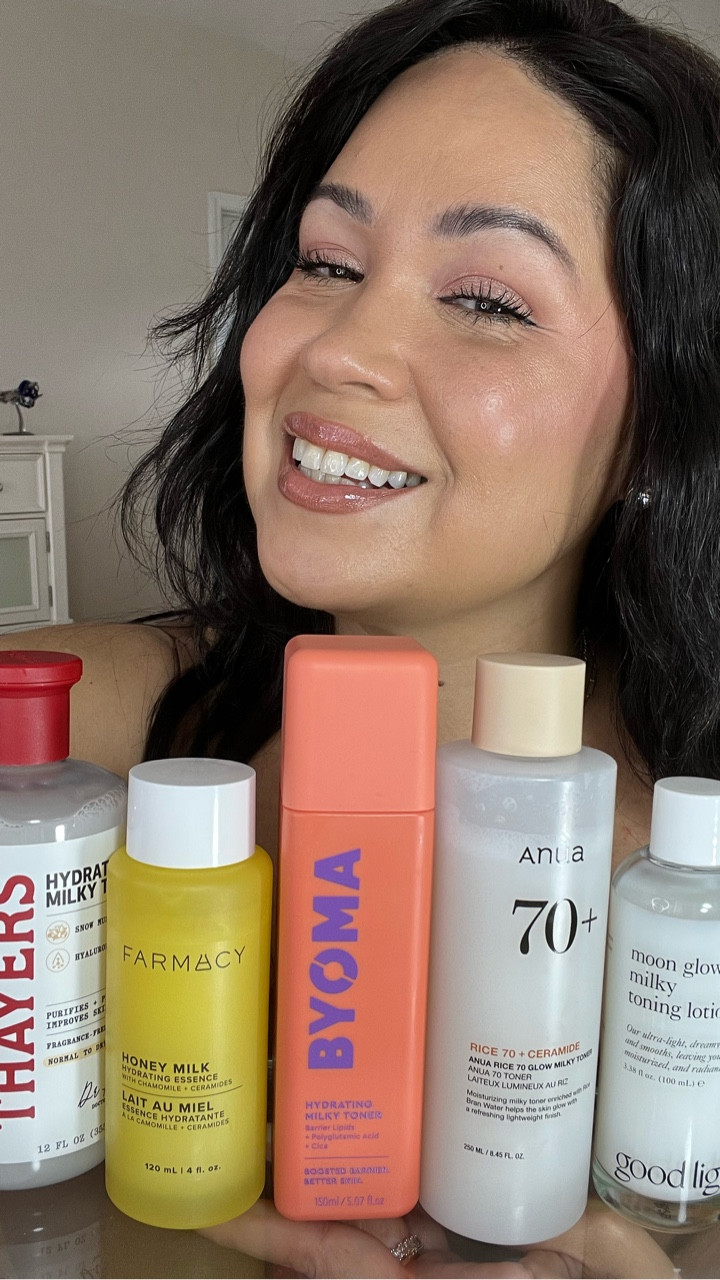 Reviewing all my milky toners. All of these milky toners are fast absorbing, suitable for all skin types and hydrating. 

All of these will be linked in my #ltk 

#milkytoner #matureskincare #toners #agingskin #agingskincare #nofiltermakeup #realskin #honestreview @goodlight.world @anua_global @byoma @farmacybeauty @thayers

#LTKFindsUnder50 #LTKOver40 #LTKBeauty