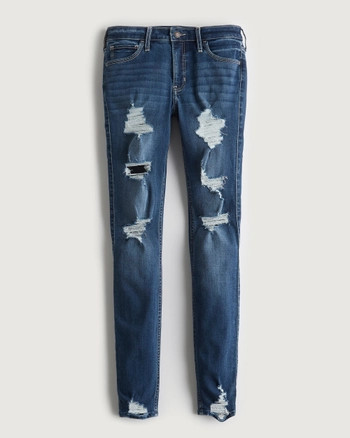Mid-Rise Super Skinny Jeans Features | Hollister (US)