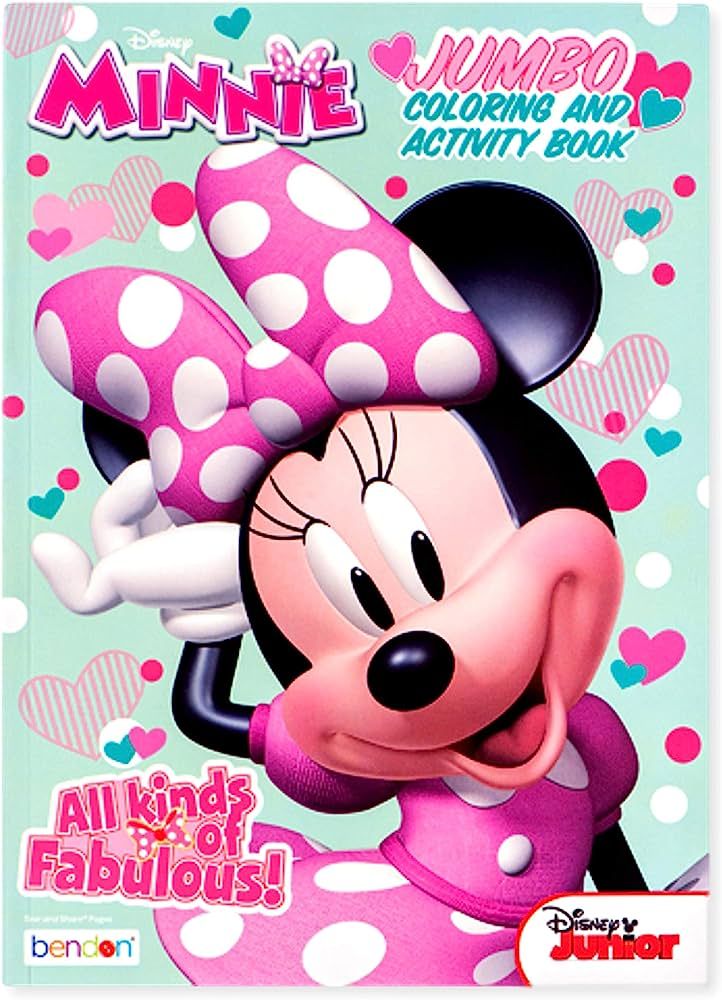 Minnie Jumbo Coloring and Activity Book Character Patterned Tool for Brain Stimulation 80-Page Cr... | Amazon (US)