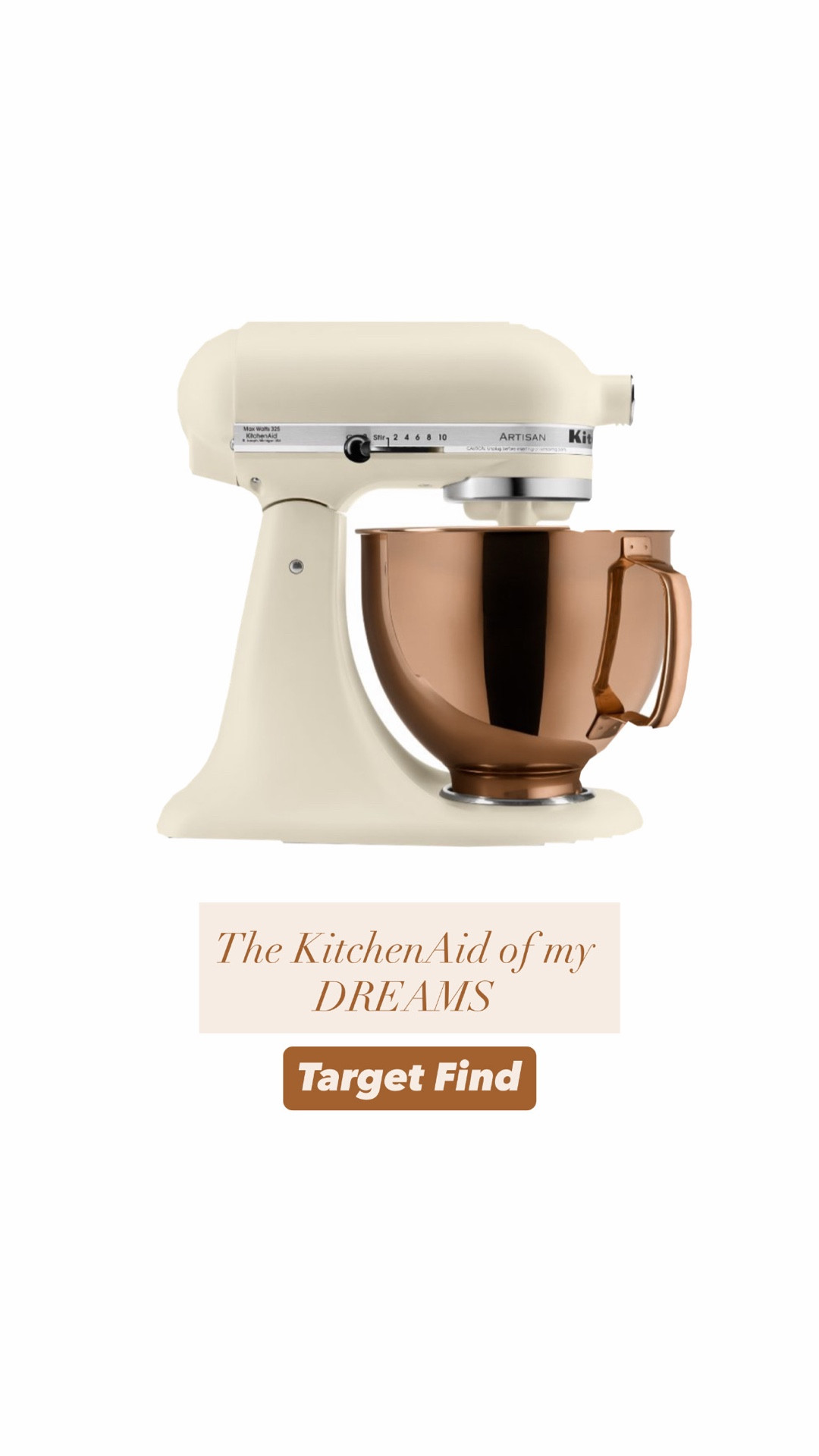 The KitchenAid of my DREAMS is at Target 😍

KitchenAid 5qt 10-Speed Stand Mixer with Copper Bowl is soo beautiful !
I would redo my entire kitchen just to match this bad boy 😅

#LTKKitchen #KitchenAid #KitchenAidMixer #Copper #Metals #CopperBowl #StandMixer 
#TargetFinds #TargetHome #TargetKitchen #LTKFinds #LTKKitchen #KitchenEssentials #BakingMustHaves #HomeBaker #KitchenGoals #ElevatedHome

#LTKfoodie #LTKHome