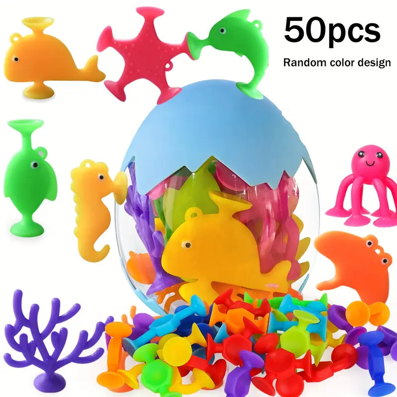 Suction Toys Bath Toy Kids Set Toddler Montessori Sensory - Temu | Temu Affiliate Program