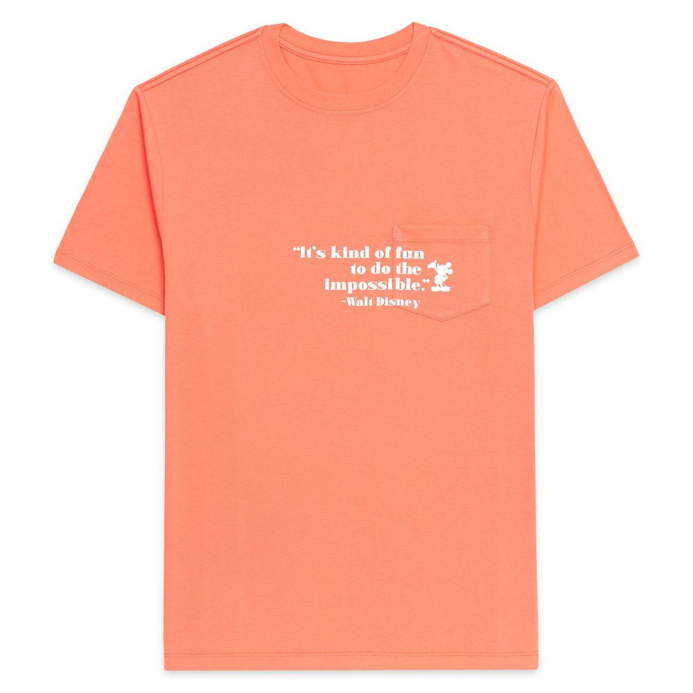 Walt Disney Quote Pocket T-Shirt for Adults | Disney Store