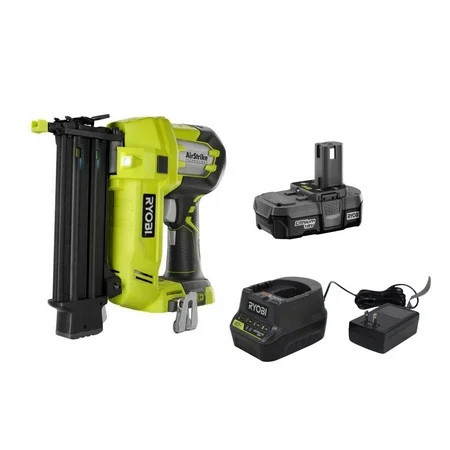 Ryobi 18V ONE+ 18 Gauge Cordless Brad Nailer Kit (Includes: P320 Brad Nailer, P102 Lithium-ion Battery Pack, P118b Charger) | Walmart (US)