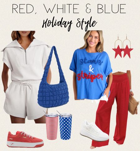 Red White & Blue | Memorial Day | 4th of July | Holiday Style 

#LTKShoeCrush #LTKStyleTip #LTKSeasonal