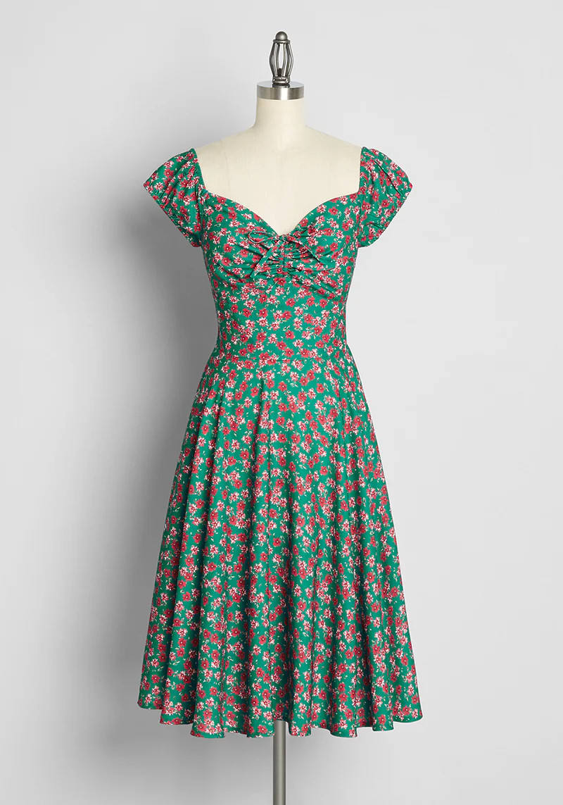 Sheen of Spring Fit And Flare Dress | ModCloth
