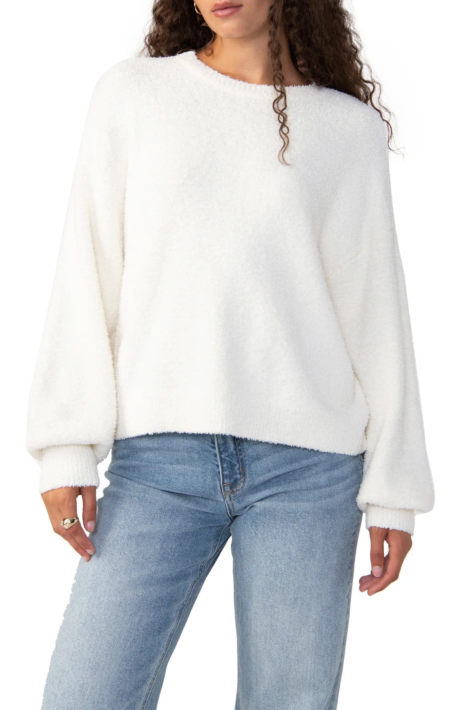 Sanctuary Plush Crewneck Sweater | Nordstrom | Nordstrom