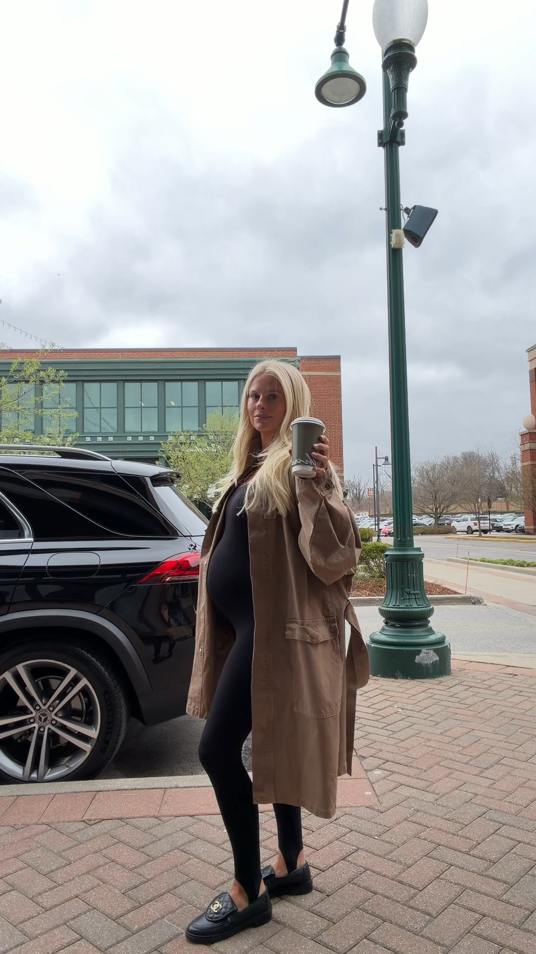 Wearing a small in onesie, xs-s in jacket, shoes run tts, bag is sold out in exact color - linking similar in all! Code “KPGS20!” for discount on necklace & pointer finger ring, KATHLEEN20 for discount on pinky ring!  #kathleenpost

Casual spring outfit, spring transition outfit, errands look, bump friendly, maternity look

#LTKBump #LTKSeasonal #LTKootd