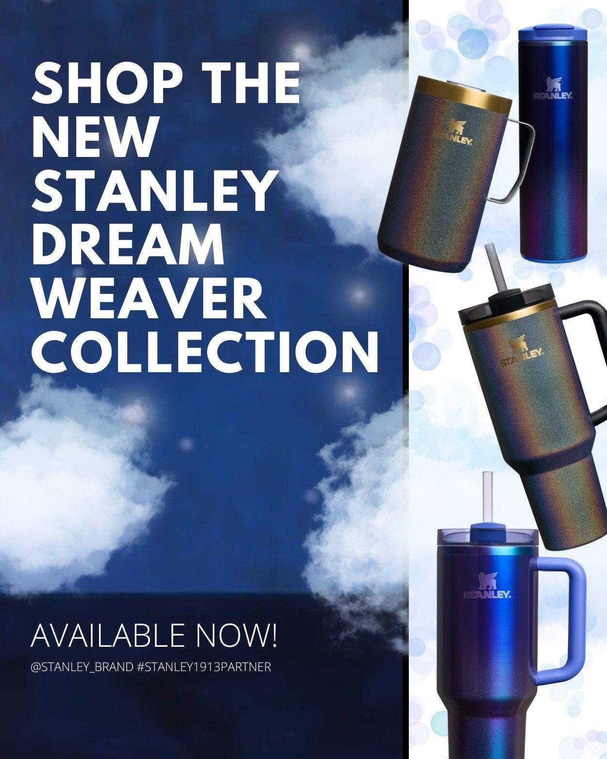Stanley just dropped the Dream Weaver Collection, and it’s giving cosmic shimmer in the best way. ✨🤩 These new colors feel magical, a little futuristic, and totally gift-ready. 🎁 If you’ve been waiting for something special from Stanley… this is it.
Before you check out, a few deals worth peeking at too:
 • Classic Legendary Camp Mug (12oz) – rings up $12 in cart
 • Everyday Camp Cup (12oz) – also $12 in cart
 • Quencher H2.0 Fluted Tumbler (20oz) – $20
Quencher Boot + Straw Cover Set (40oz) – $5 
•  Winterscape Quencher H2.0 (40oz) – rare to see a winter design on sale! ❄️
Everything feels very “stocking stuffer meets secret sale” energy and we're here for it! 🎄🎅🏼
@Stanley_Brand #Stanley1913Partner

#LTKHoliday #LTKGiftGuide #LTKTravel