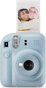 Fujifilm Instax Mini 12 Instant Film Camera - Pastel Blue | Amazon (US)
