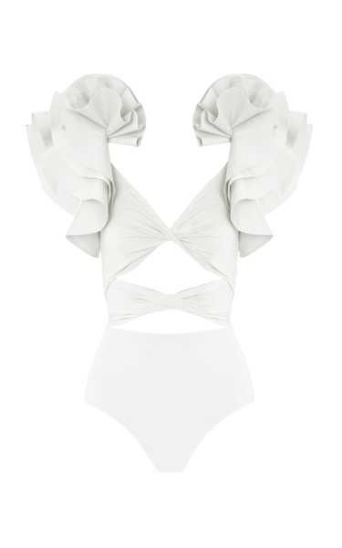 Coral Cutout One-Piece Swimsuit | Moda Operandi (Global)