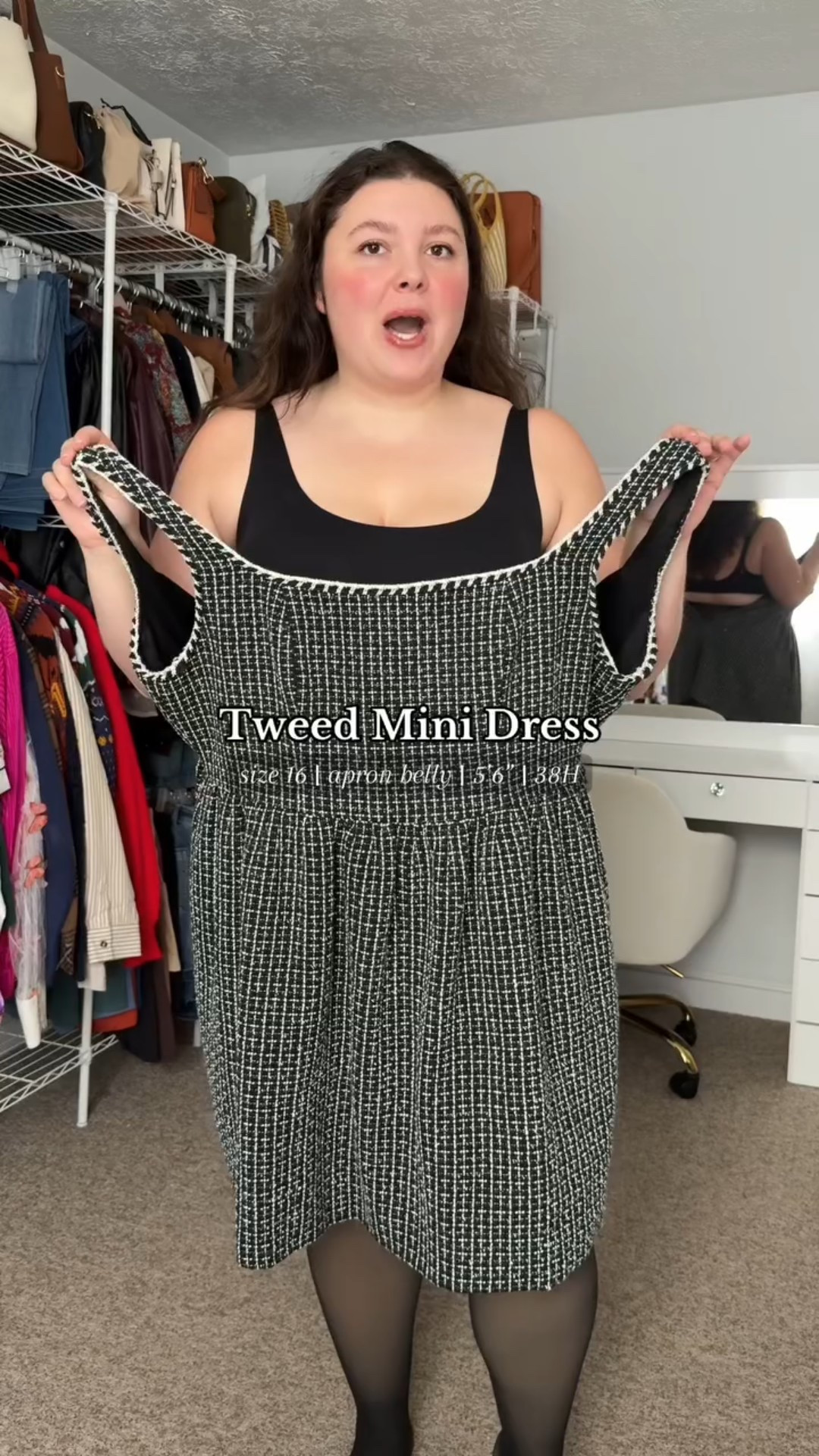 This is how to easily put the tweed dress on! 🫶🏻 #TikTokShopCreatorPicks #TikTokShopBlackFriday #CreatorIcons #tweeddress #holidaydress

#LTKPlusSize #LTKFindsUnder50