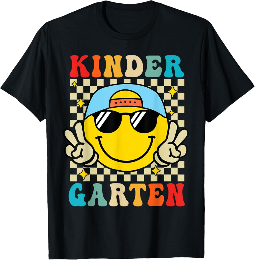 Kindergarten Smile Back to School First Day of Kindergarten T-Shirt | Amazon (US)