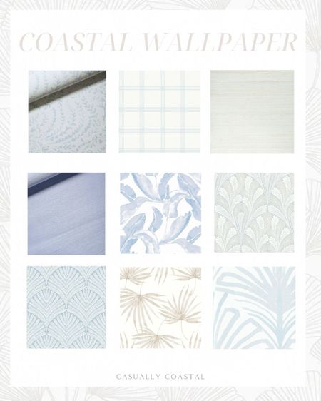 A round-up of some of my favorite coastal wallpapers, all either pre-pasted or applied with traditional paste.
-
coastal wallpaper, blue wallpaper, coastal home decor, coastal style, coastal decorating, bathroom decor, bedroom decor, hallway decor, grasscloth wallpaper, palm print wallpaper, neutral wallpaper, laundry room wallpaper, beach house wallpaper, blue wallpaper, serena & lily wallpaper, spoonflower wallpaper, botanical wallpaper, powder room wallpaper, bathroom wallpaper, natural grasscloth wallpaper, pottery barn wallpaper, wayfair wallpaper, priano wallpaper, ticking stripe wallpaper, plaid wallpaper, modern coastal decor 

#LTKfindsunder50 #LTKhome #LTKfindsunder100