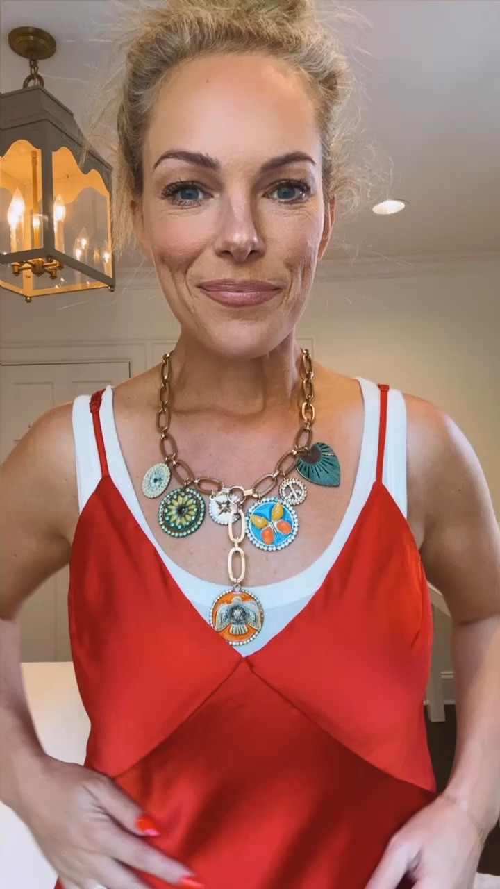 Styling the $25 red slip dress for day with a sneaker + statement necklace and this AMAZING denim trench that’s also under $50!

#LTKVideo #LTKFindsUnder50 #LTKOver40