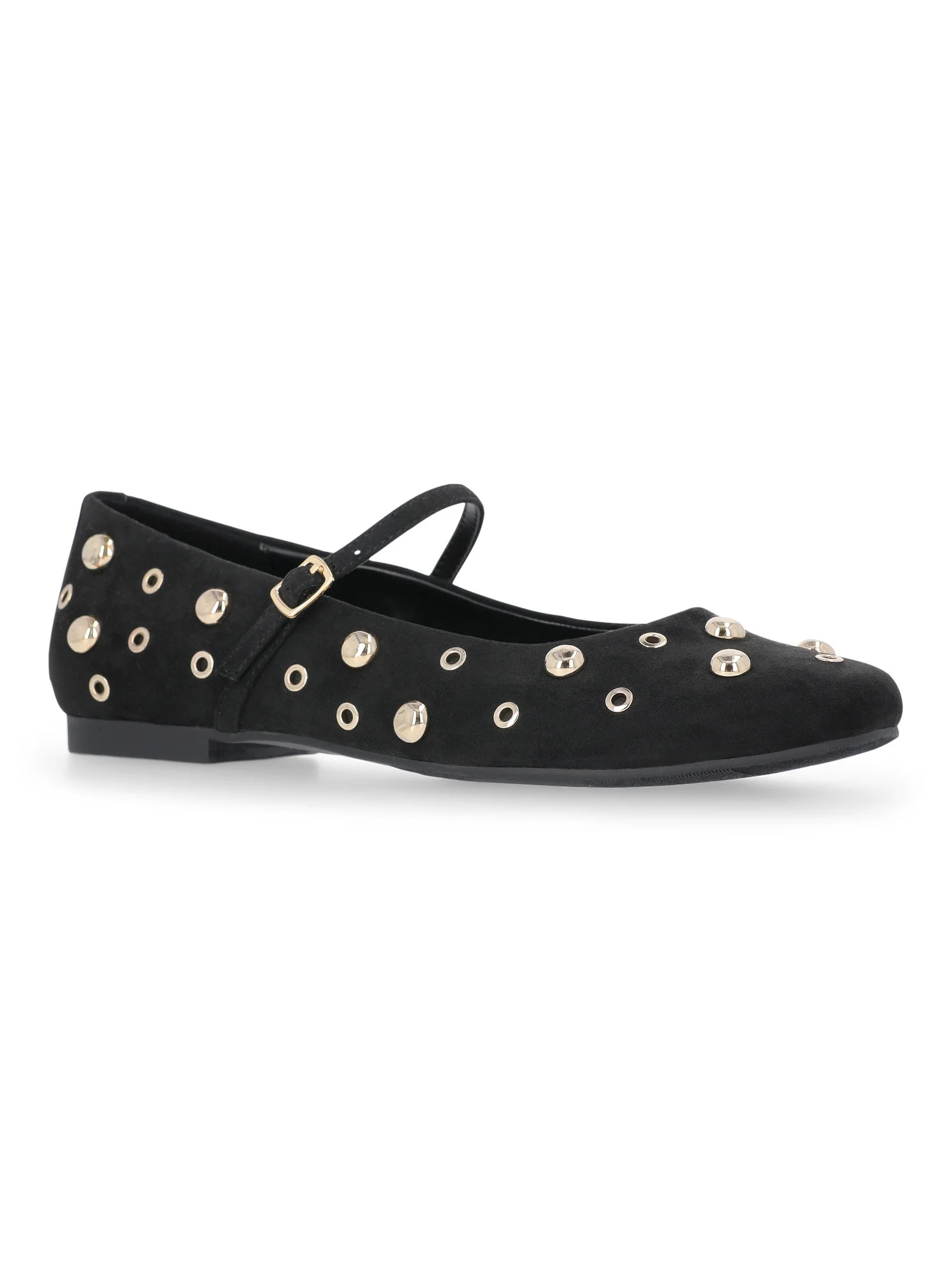 Time and Tru Women's Studded Mary Jane Flats | Walmart (US)