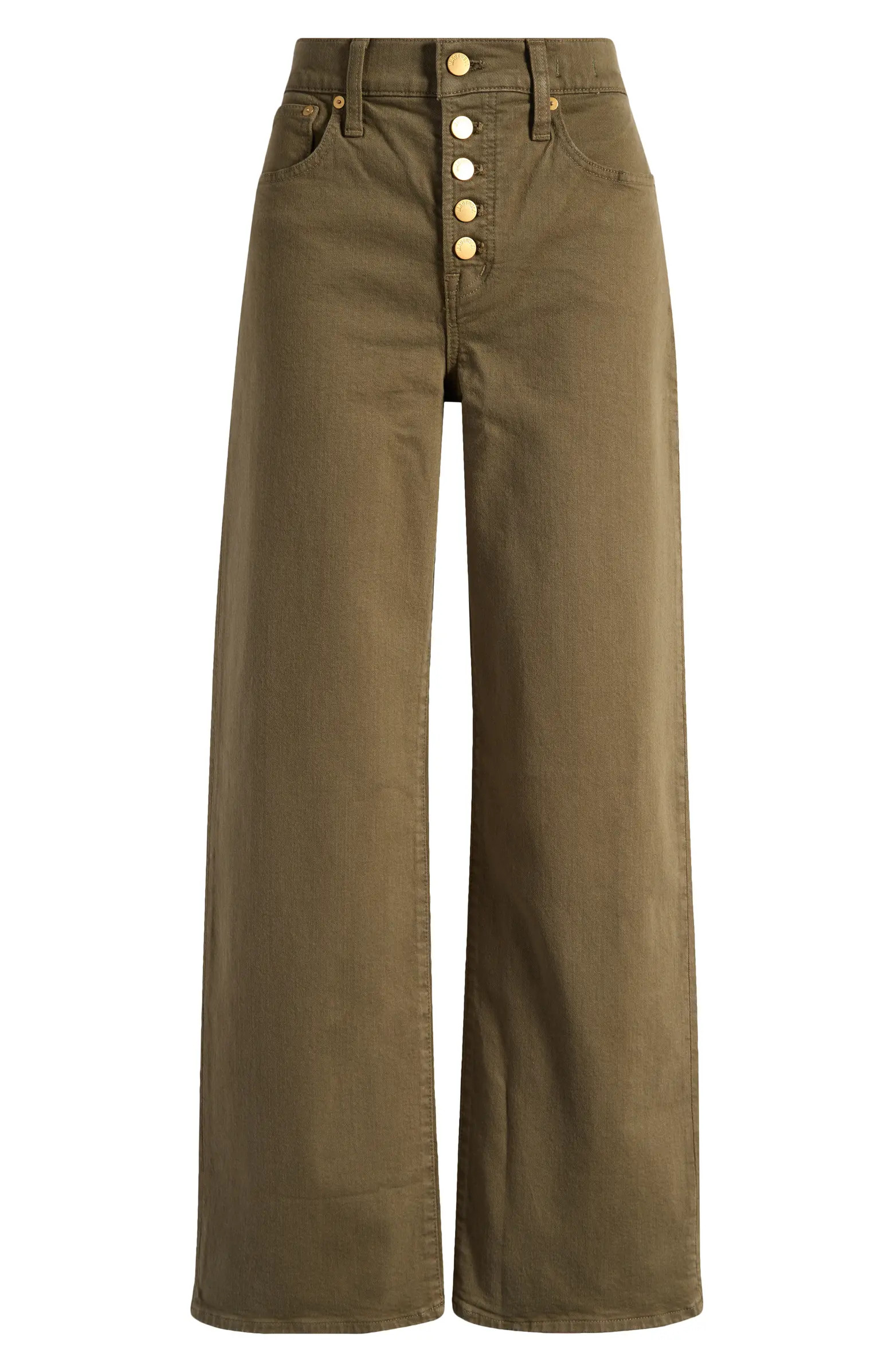 Madewell The Perfect Vintage Wide Leg Jeans: Button Front Edition | Nordstrom | Nordstrom