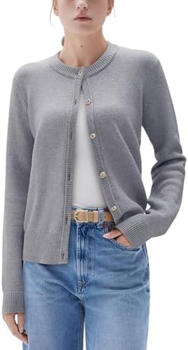 SUUKSESS Women Chunky Cashmere Cardigan Sweaters Trendy Fall Fashion Button Up Long Sleeve Knit O... | Amazon (US)