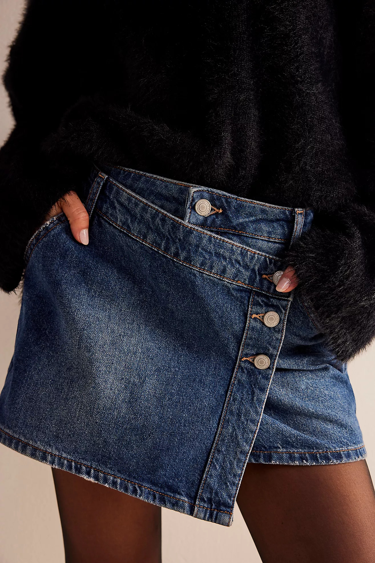 We The Free Wynne Denim Skirt | Free People (Global - UK&FR Excluded)